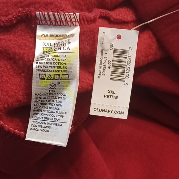 NEW Old Navy XXLP Cordovan Red High Waisted Fleece Lined Flare Leggings - Picture 5 of 6